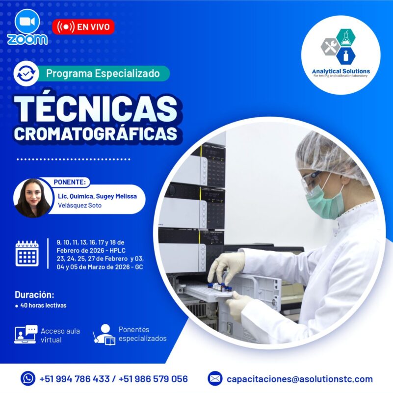 Curso Especializado Técnicas Cromatograficas