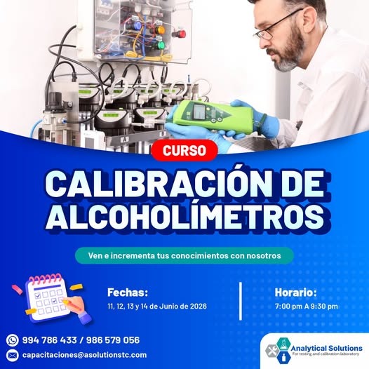 Calibración de Alcoholímetros