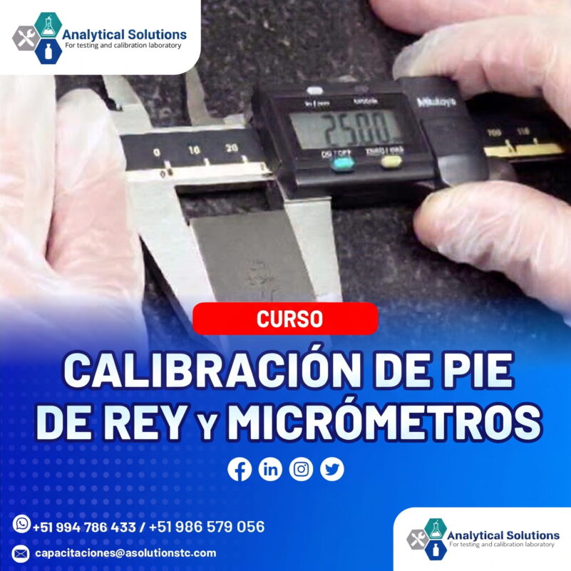 Curso: Calibración de Pie de Rey y Micrómetros